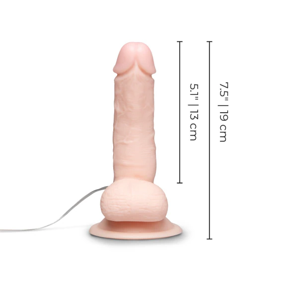 6 Inch Realistic Vibrating Dildo with Suction Cup - Cream | Le Wand 6 Inch Realistic Vibrating Dildo with Suction Cup - Cream | Le Wand
