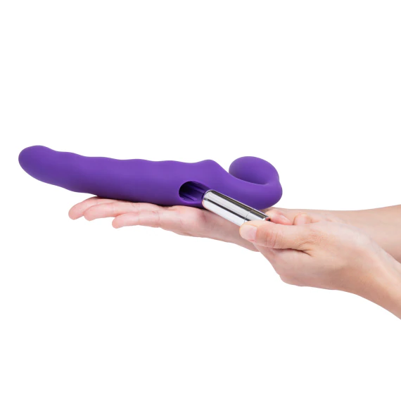 Rechargeable Posable Rippled Strapless Strap-On | Le Wand