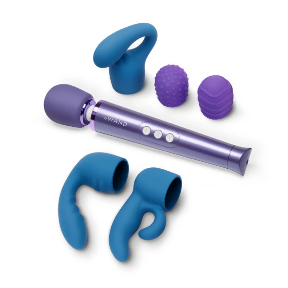 Le Wand Petite Massager and Attachments Bundle (NEW)