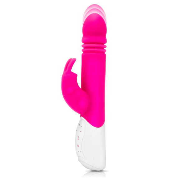 Rabbit Essentials Pink G-Spot Thrusting Vibrator with Throbbing Shaft