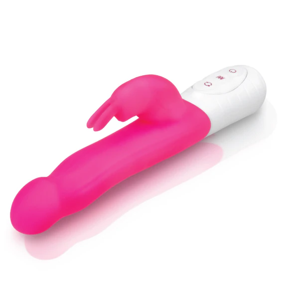 slim rabbit vibrator LeLuv Rabbit Vibrator SLIM BUNNY Waterproof Swirling Shaft main image 1