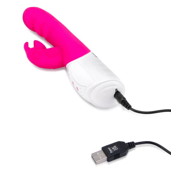 Rabbit Essentials Clit Suction Vibrator with Throbbing Shaft