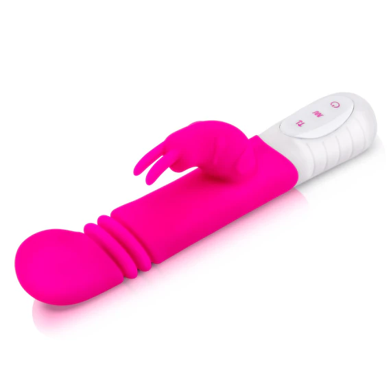 Rabbit Essentials Thrusting Slim Shaft Vibrator with Throbbing Function