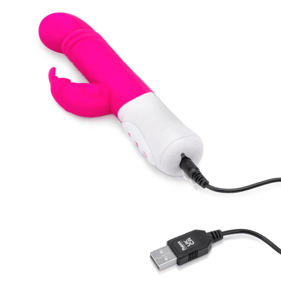 Rabbit Essentials Thrusting Slim Shaft Vibrator with Throbbing Function |  Le Wand