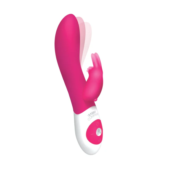 The Rabbit Company Come Hither Dual Vibrator Hot Pink