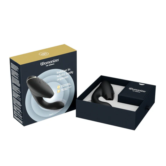 Womanizer Duo 2 Dual Stimulator: Rabbit Toy for Clit & G-Spot!