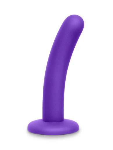 5" Purple Curved Silicone Dildo