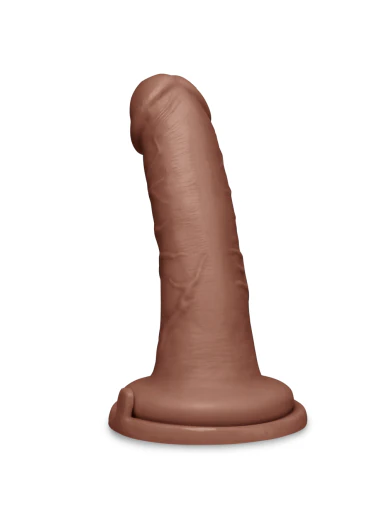 6" Realistic Dildo - Brown