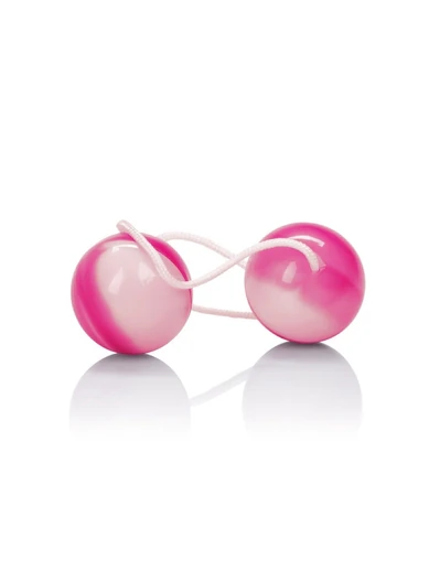 Duotone Orgasm Balls - Pink & White