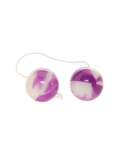 Duotone Orgasm Balls - Purple & White