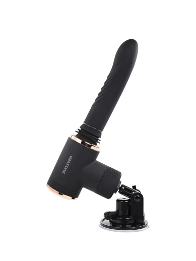 too hot to handle rechargeable silicone thrusting vibrator with suction cup