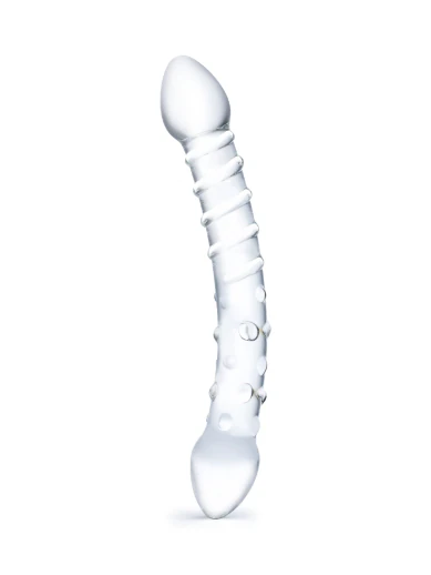 10" Double-Trouble Glass Dildo