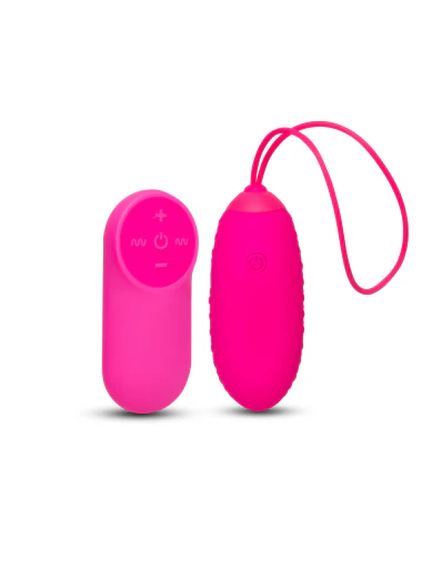 11 Function Remote Control Vibrating Egg - Hot Pink