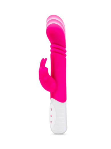 Rabbit Essentials Thrusting Slim Shaft Vibrator with Throbbing Function