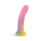 Love to Love Dildolls Stargazer 7 Inch Silicone Medium Rainbow Glitter Dildo