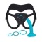 every body strap-on harness set with 6 inch silicone dildo peg