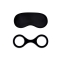 Silicone Cuffs with Eye Mask