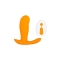 Creamsicle Silicone Rechargeable Wearable Vibrator with Remote Control