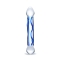 6.5" Full Tip Textured Glass Dildo
