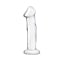 6" Glass Dildo with Veins & Flat Base