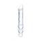 12" Double-Ended Glass Dildo with Anal Beads