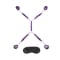 Bed Spreader 7 Piece Under Mattress Restraint - Purple