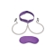 Collar & Nipple Clamps with Satin Blindfold