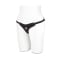 black velvet bikini strap-on harness