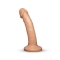Together Tones 8 Inch Realistic Curved Strap-On Dildo with Flared Suction Base