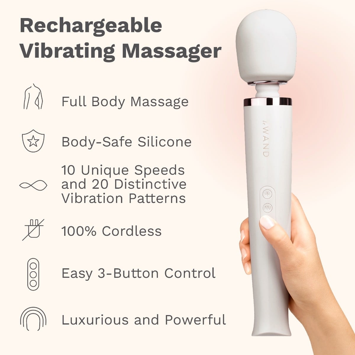 Le Wand Rechargeable Vibrating Massager - Image 1