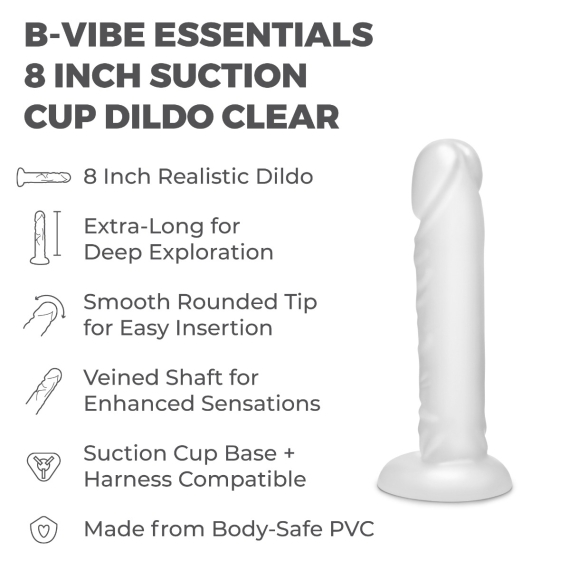 8" PVC Suction Cup Dildo | Le Wand