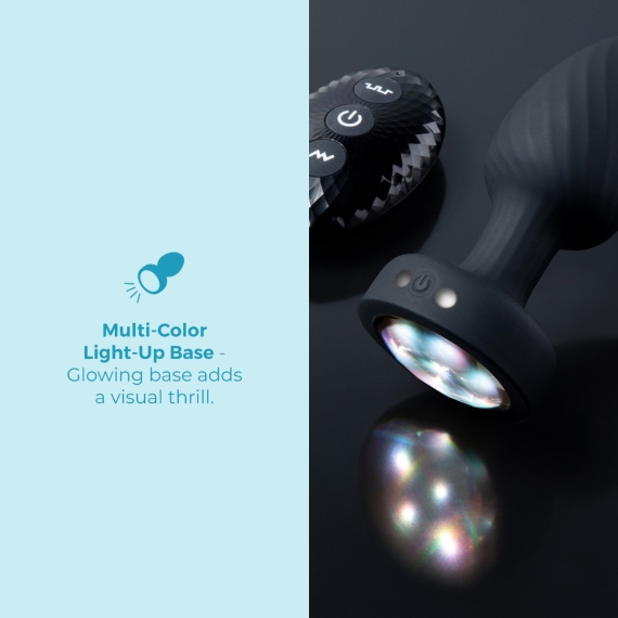 anal plug voyeur b-Vibe 3.5 inch Light Up Butt Plug main image 0