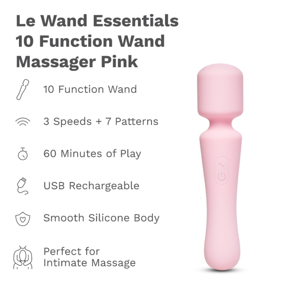 10 Function Wand Massager - Pink | Le Wand