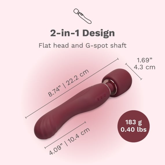 Le Wand Flat Top Fusion G Double-Ended Petite Wand Vibrator Le Wand Flat Top Fusion G Double-Ended Petite Wand Vibrator