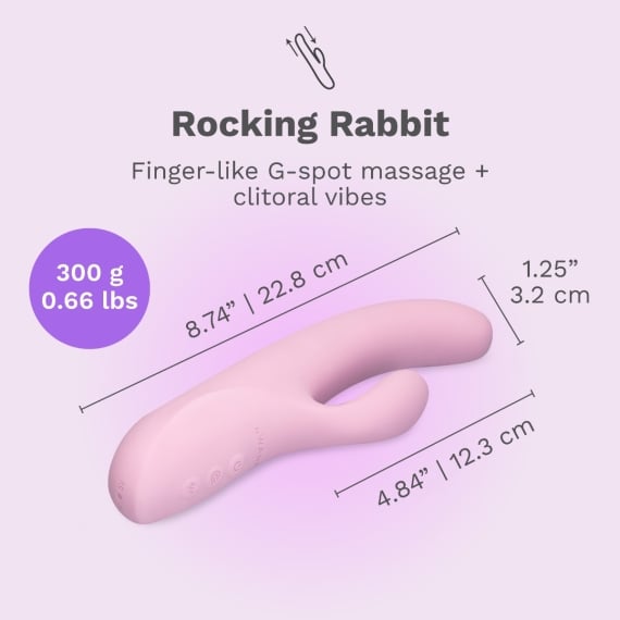 firefighter sex toy Adam & Eve G-Motion Rabbit Wand Vibrator - Romantic Depot main image 0