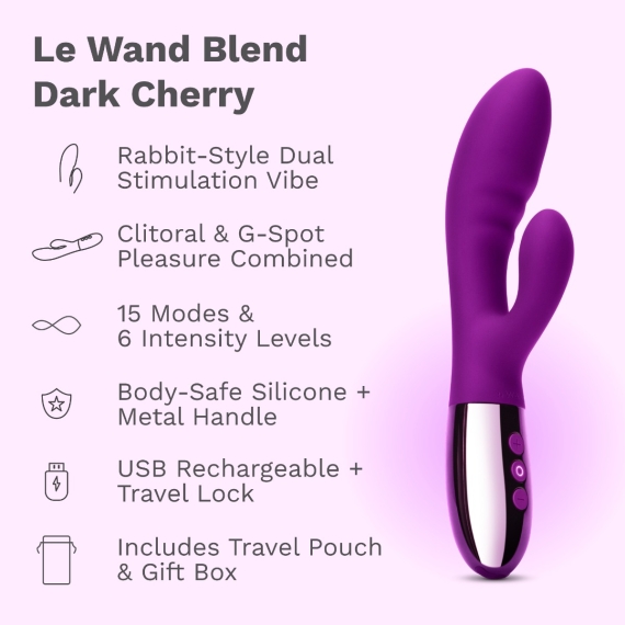 Le Wand Blend: Double Motor Rabbit Rechargeable Vibrator