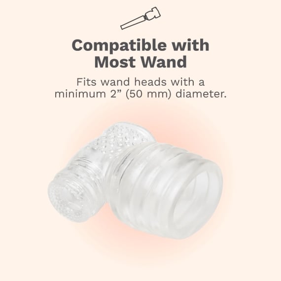 Le Wand Massager Clear Male Masturbator Attachment (NEW)