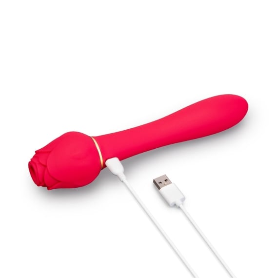 Rechargeable Dual Ended Rose Suction Vibrator