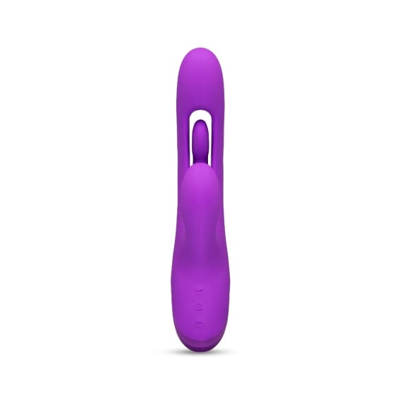 flicking sex toy Tri Flick Silicone Flicking Rabbit Vibrator: Sex Toy Distributing main image 1