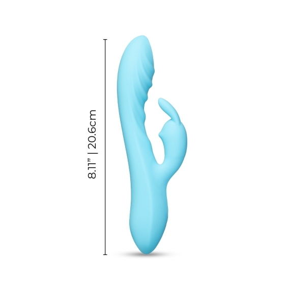 The Rabbit Company Blue Bliss Silicone Rabbit Vibrator | Le Wand