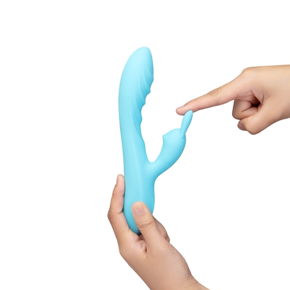 The Rabbit Company Blue Bliss Silicone Rabbit Vibrator | Le Wand