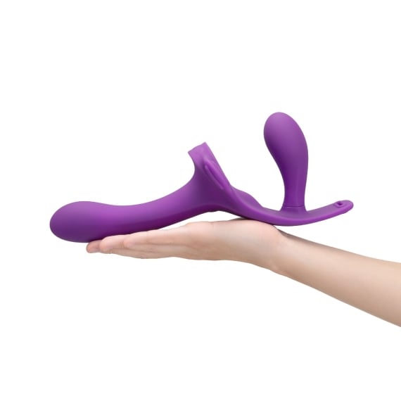 Together Vibes Lock-In Dual-Ended Vibrating Strap-On & Harness Set