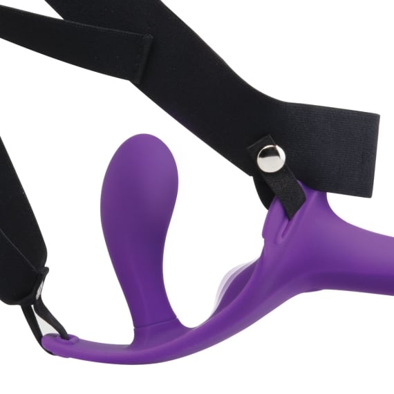 Together Vibes Lock-In Dual-Ended Vibrating Strap-On & Harness Set