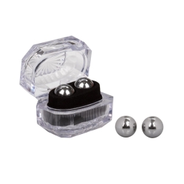 Silver Ben Wa Balls In Crystal Storage Case | Le Wand