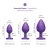 b-Vibe Jeweled Butties Bundle 3-Piece Silicone Anal Training Set
