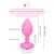 b-Vibe Vibrating Ultra Powerful Heart Shaped Remote Control Jewel Plug Pink Topaz