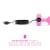b-Vibe Vibrating Ultra Powerful Heart Shaped Remote Control Jewel Plug Pink Topaz