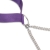 Lux Fetish Purple Collar & Nipple Clamps with Satin Blindfold