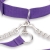 Lux Fetish Purple Collar, Cuffs & Leash Set with Satin Blindfold