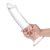 Glas Toy Twelve Inch Glass Dildo with Veins and Flat Base